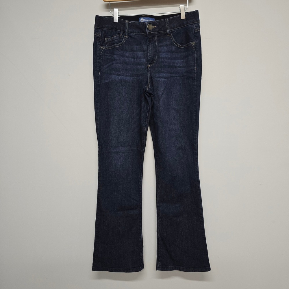 Democracy Ab solution Bootcut Jeans Womens 10 Blue Cotton Blend Stretch Casual